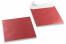 Rote Briefumschläge mit Perlmutteffekt - 170 x 170 mm | Briefumschlaegebestellen.de