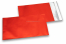 Rote Folienumschläge matt metallic farbig - 114 x 162 mm | Briefumschlaegebestellen.de