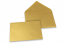 Farbige Umschläge für Glückwunschkarten - Gold metallic, 114 x 162 mm | Briefumschlaegebestellen.de
