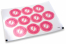 Geburt-Verschlusssiegel - Füße rosa | Briefumschlaegebestellen.de