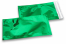 Grüne Metallic Folienumschläge - 114 x 229 mm | Briefumschlaegebestellen.de