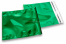 Grüne Metallic Folienumschläge - 165 x 165 mm | Briefumschlaegebestellen.de