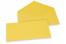Farbige Umschläge für Glückwunschkarten - Sonnenblumengelb, 110 x 220 mm | Briefumschlaegebestellen.de