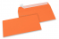 Farbige Briefumschläge Papier - Orange, 110 x 220 mm | Briefumschlaegebestellen.de