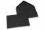  Farbige Umschläge  für Glückwunschkarten - Schwarz, 125 x 175 mm | Briefumschlaegebestellen.de