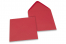  Farbige Umschläge  für Glückwunschkarten  - Rot, 155 x 155 mm | Briefumschlaegebestellen.de