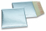 Luftpolstertaschen metallic umweltfreundlich - Eisblau 165 x 165 mm | Briefumschlaegebestellen.de