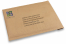 Luftpolstertaschen aus Papier mit Wabenstruktur - Beispiel mit Aufdruck | Briefumschlaegebestellen.de
