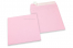 Farbige Briefumschläge Papier - Hellrosa, 160 x 160 mm | Briefumschlaegebestellen.de