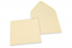  Farbige Umschläge  für Glückwunschkarten - Elfenbein, 155 x 155 mm | Briefumschlaegebestellen.de