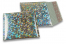 Luftpolstertaschen metallic umweltfreundlich - Silber Holographisch 165 x 165 mm | Briefumschlaegebestellen.de