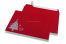 Farbige Weihnachts-Briefumschläge - Rot, mit Weihnachtsbaum | Briefumschlaegebestellen.de