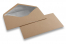 Briefumschläge aus Kraftpapier mit Innenfutter - 110 x 220 mm (EA 5/6) Silber | Briefumschlaegebestellen.de