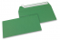 Farbige Briefumschläge Papier - Dunkelgrün, 110 x 220 mm | Briefumschlaegebestellen.de