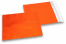 Orange Folienumschläge matt metallic farbig - 165 x 165 mm | Briefumschlaegebestellen.de