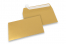 Farbige Briefumschläge Papier - Gold metallic, 114 x 162 mm | Briefumschlaegebestellen.de