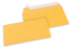 Farbige Briefumschläge Papier - Goldgelb, 110 x 220 mm | Briefumschlaegebestellen.de