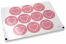 Liebe-Verschlusssiegel - rosa mit weißem Herz mit Blättern | Briefumschlaegebestellen.de