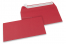 Farbige Briefumschläge Papier - Rot, 110 x 220 mm | Briefumschlaegebestellen.de