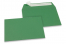 Farbige Briefumschläge Papier - Dunkelgrün, 114 x 162 mm | Briefumschlaegebestellen.de