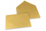 Farbige Umschläge für Glückwunschkarten - Gold metallic, 162 x 229 mm | Briefumschlaegebestellen.de