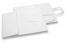 Tragetaschen aus Papier mit gedrehten Papierkordeln - weiß, 260 x 120 x 350 mm, 90 Gramm | Briefumschlaegebestellen.de