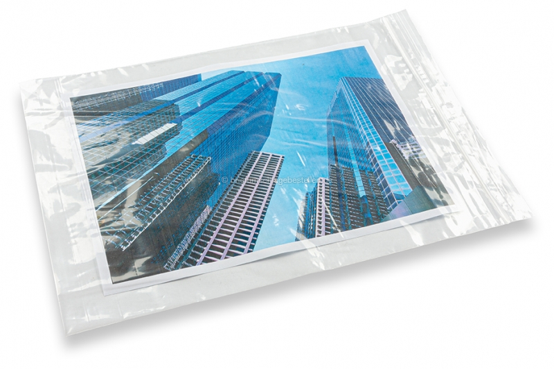 Druckverschlußbeutel - transparent (Muster mit Inhalt)