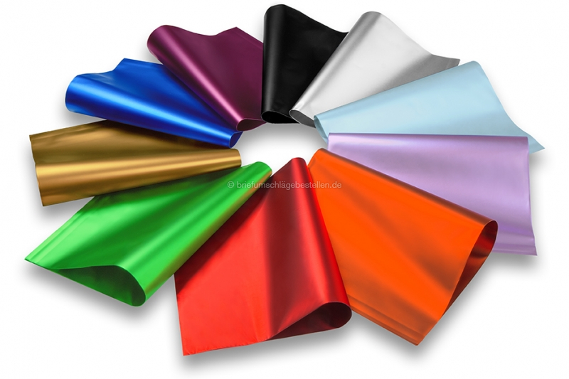 Folienumschläge matt metallic farbig