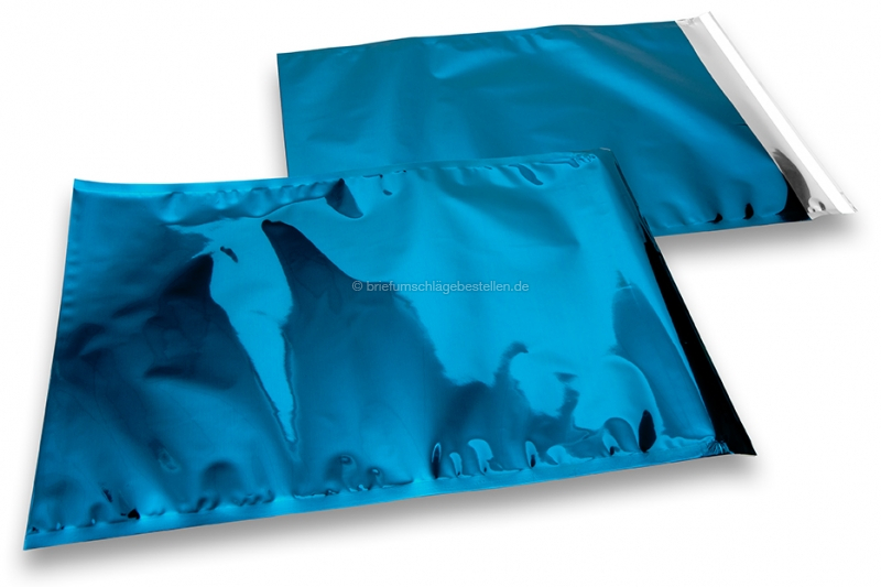 Blaue Metallic Folienumschläge - 320 x 430 mm