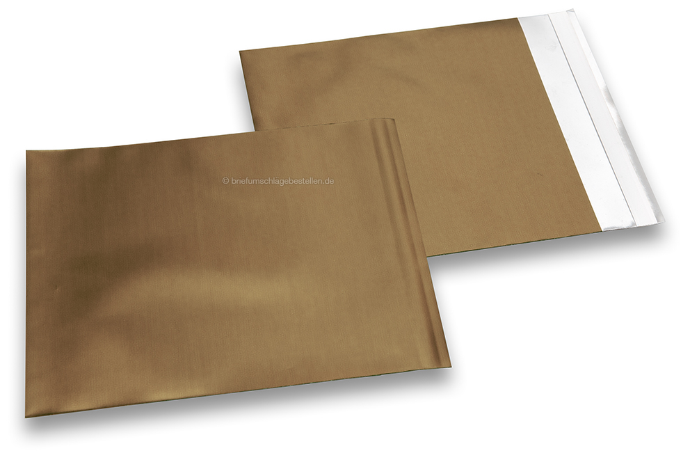 Bronzene Folienumschläge matt metallic farbig - 165 x 165 mm
