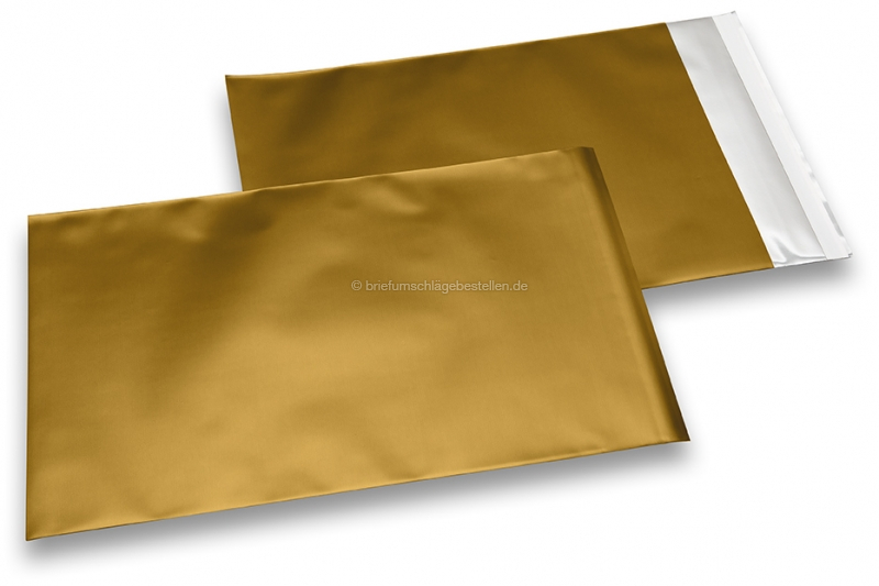 Goldene Folienumschläge matt metallic farbig - 180 x 250 mm