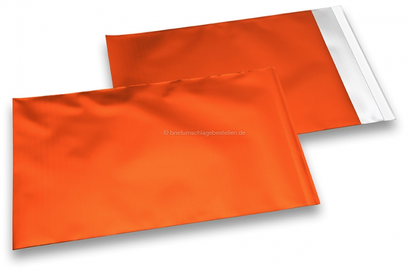 Orange Folienumschläge matt metallic farbig - 230 x 320 mm