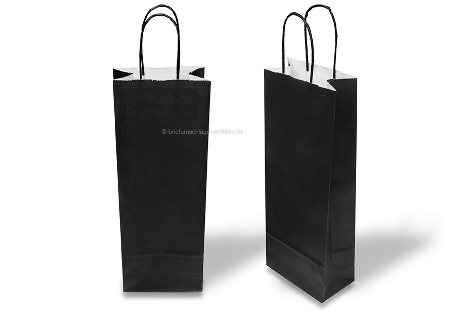 Papier Weintaschen - Schwarz