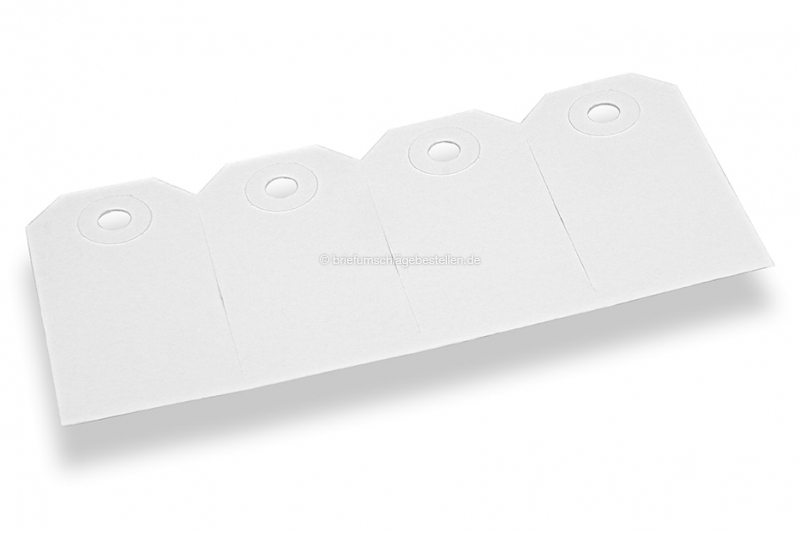 Etiketten aus Karton - Weiß 35 x 70 mm