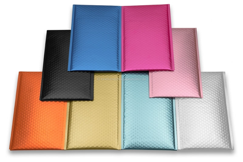 Luftpolstertaschen matt metallic umweltfreundlich