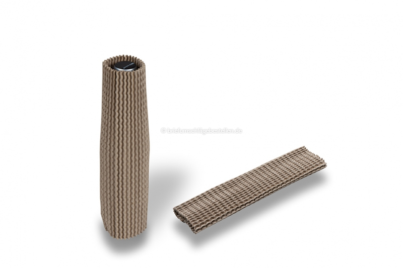 Wellpapphülsen Braun Kraft - 23 cm hoch: für einen Durchmesser von 3,5 cm bis 5,5 cm