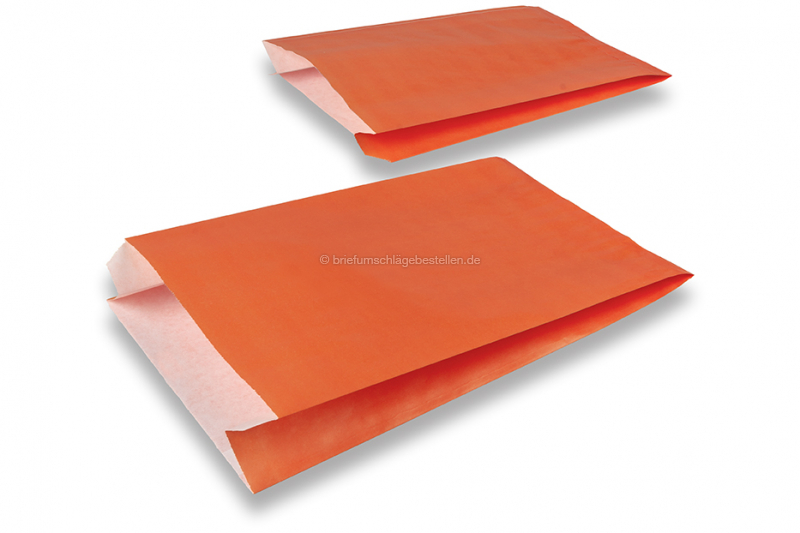 Geschenktüten aus farbigem Papier - Orange, 200 x 320 x 70 mm