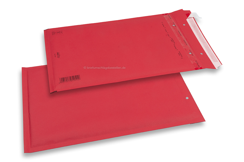 Luftpolstertaschen farbig - Rot, 80 Gramm 230 x 324 mm