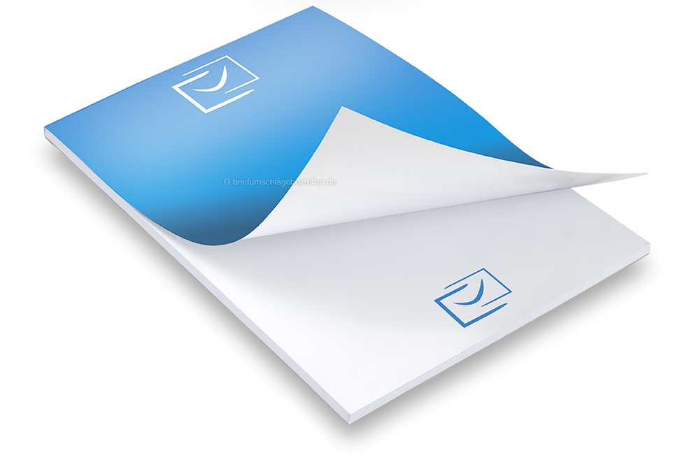 Personalisierte Schreibblöcke - 210 x 297 mm, Umschlag mit Glanzlaminierung