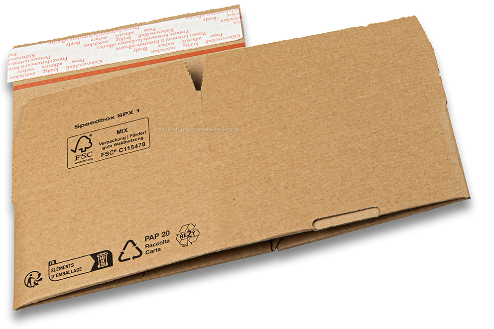 Blitzbodenkarton SpeedBox - braun, 160 x 130 x 70 mm - SPX1