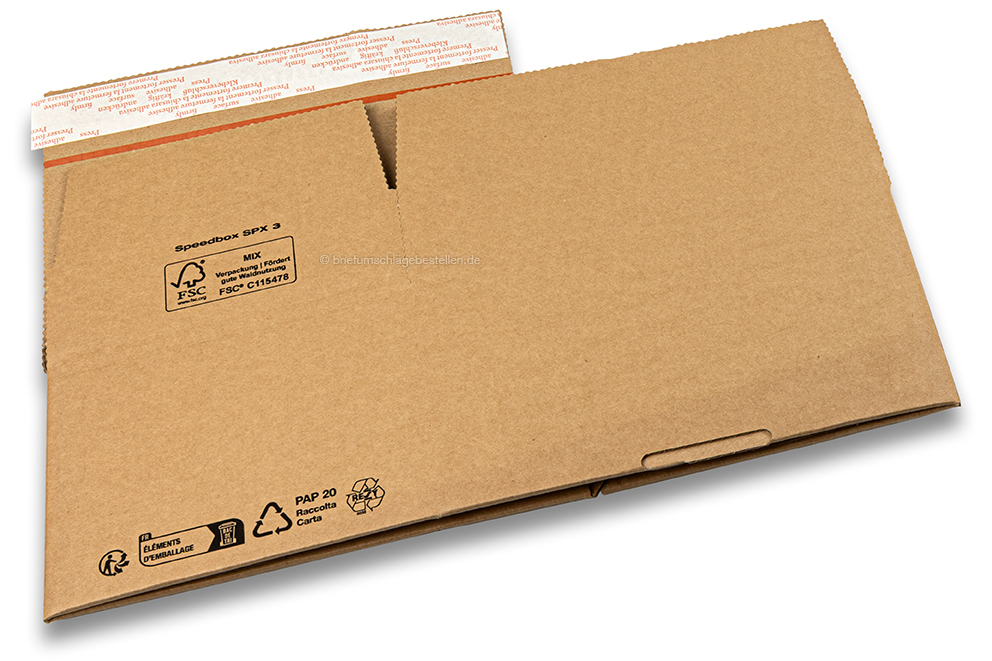 Blitzbodenkarton SpeedBox - braun, 213 x 153 x 109 mm - SPX3