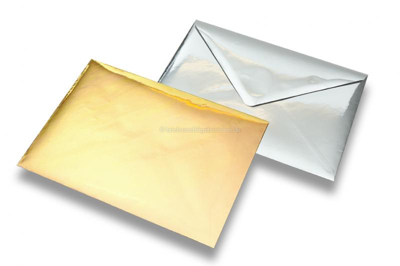 Metallic glänzende Briefumschläge