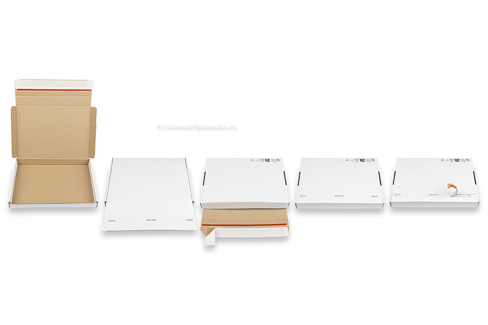Maxibriefkartons mit Selbstklebestreifen
